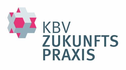 Das Foto zeigt das Logo von KBV Zukunftspraxis.