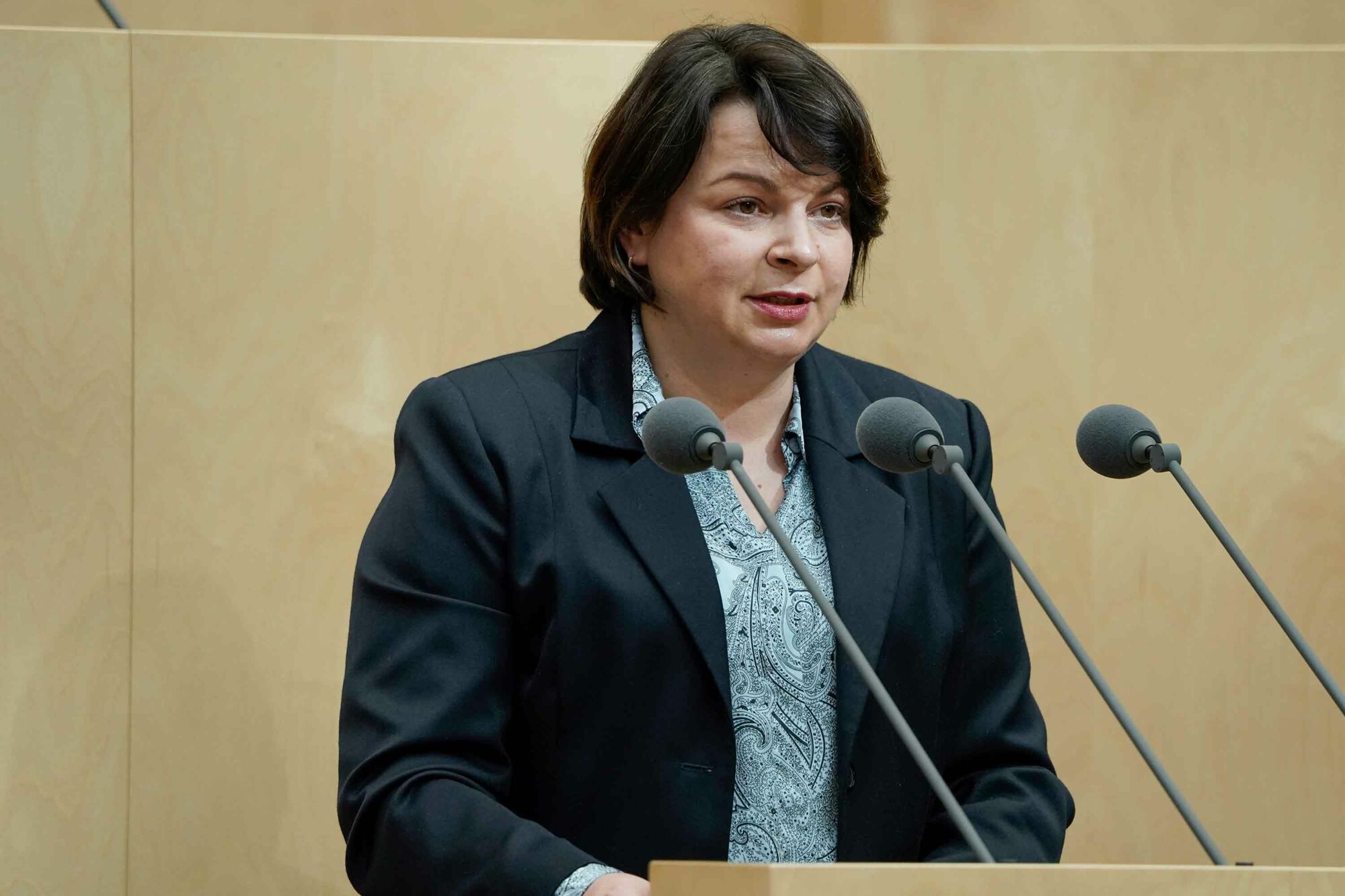 Das Foto zeigt die mecklenburgische Sozialministerin Stefanie Drese.